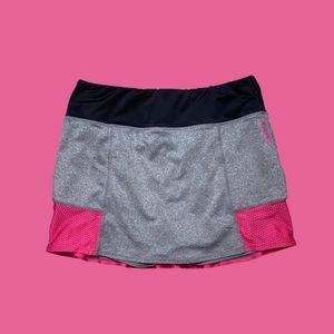 Reebok Gray Pink Tennis Golf Skort Skirt Size M
